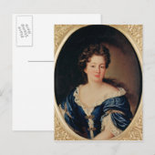 Carte Postale Portrait de Marie-Anne Mancini Princesse Colonna (Devant / Derrière)