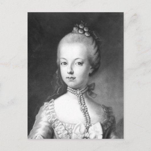 Carte Postale Portrait de Marie-Antoinette de Habsbourg (Devant)