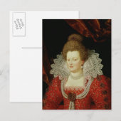 Carte Postale Portrait de Marie de Medici (Devant / Derrière)