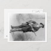 Carte Postale Portrait de Martha Canary "Calamity Jane" (Devant / Derrière)