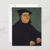 Carte Postale Portrait de Martin Luther 1543 (Devant / Derrière)