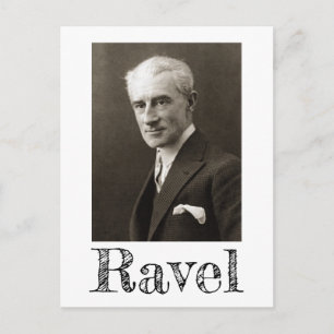 Carte postale Portrait de Maurice Ravel (vers 1925