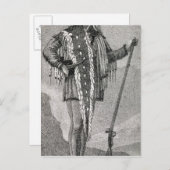 Carte Postale Portrait de Meriwether Lewis gravé (Devant / Derrière)