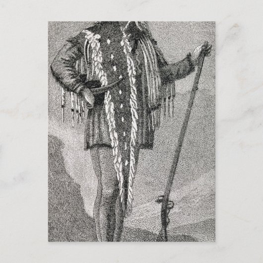 Carte Postale Portrait de Meriwether Lewis gravé (Devant)