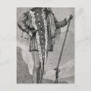 Carte Postale Portrait de Meriwether Lewis gravé