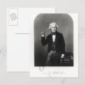 Carte Postale Portrait de Michael Faraday (Devant / Derrière)