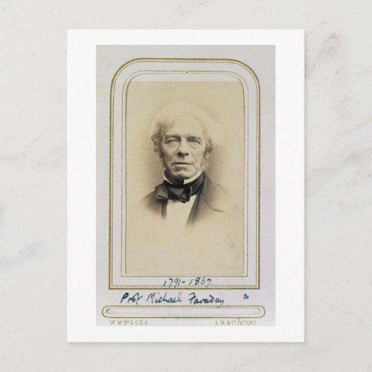 Carte Postale Portrait de Michael Faraday (1791-1867) (album p (Devant)