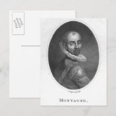 Carte Postale Portrait de Michel de Montaigne (Devant / Derrière)