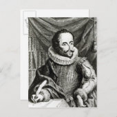 Carte Postale Portrait de Miguel de Cervantes Saavedra (Devant / Derrière)