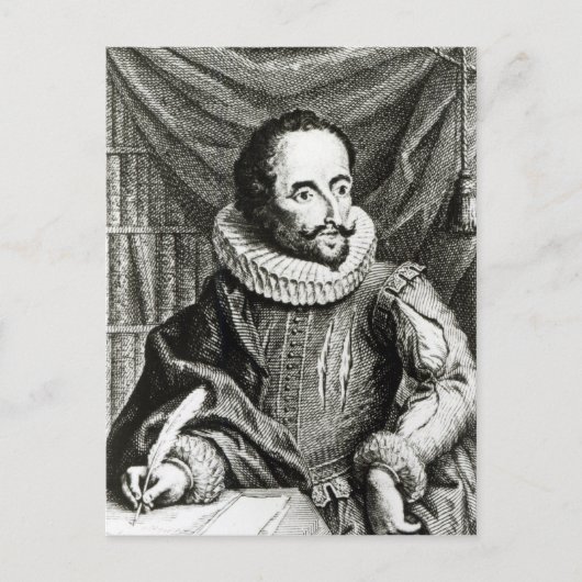 Carte Postale Portrait de Miguel de Cervantes Saavedra (Devant)