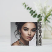 Carte Postale Portrait de mode de l'art féminin (Debout devant)