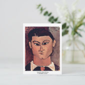 Carte Postale Portrait De Moise Kiesling Par Modigliani Amedeo (Debout devant)