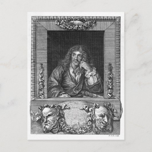 Carte Postale Portrait de Molière (Devant)
