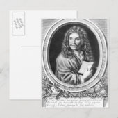 Carte Postale Portrait de Molière (Devant / Derrière)