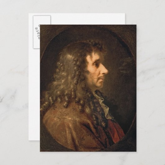 Carte Postale Portrait de Molière 1660 (Devant / Derrière)