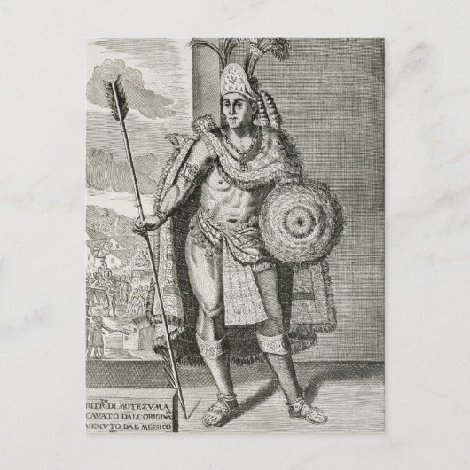 Carte Postale Portrait de Montezuma II (Devant)