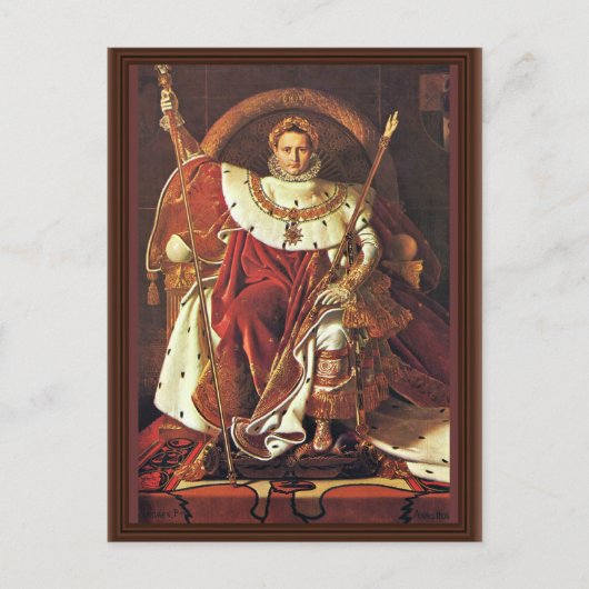 Carte Postale Portrait De Napoléon I. Par Ingres Jean Auguste Do (Devant)