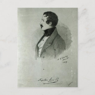 Carte Postale Portrait de Napoléon III, jeune homme, 1839