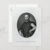 Carte Postale Portrait de Niccolo Machiavelli (Devant / Derrière)