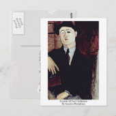 Carte Postale Portrait De Paul Guillaume Par Amedeo Modigliani (Devant / Derrière)