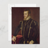 Carte Postale Portrait de Philippe II d'Espagne (Devant / Derrière)