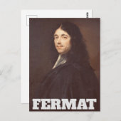 Carte Postale Portrait de Pierre de Fermat (Devant / Derrière)