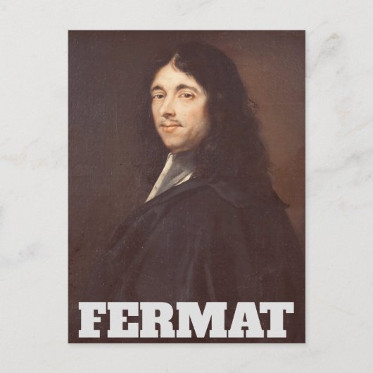 Carte Postale Portrait de Pierre de Fermat (Devant)