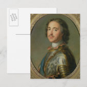 Carte Postale Portrait de Pierre le Grand (Devant / Derrière)