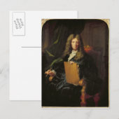 Carte Postale Portrait de Pierre Mignard c.1690 (Devant / Derrière)