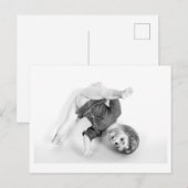 Carte Postale Portrait de Poupée - Acrobate de Cirque (Devant / Derrière)