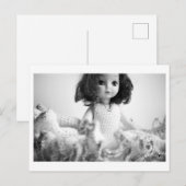 Carte Postale Portrait de poupée - Poupée de mode (Devant / Derrière)