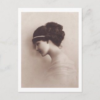Carte Postale Portrait de profil de belle femme
