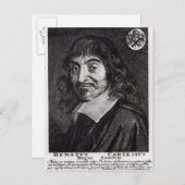 Carte Postale Portrait de René Descartes (Devant / Derrière)
