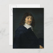 Carte Postale Portrait de René Descartes c.1649 (Devant / Derrière)