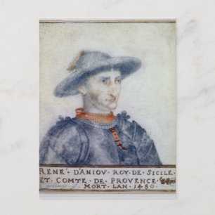Carte Postale Portrait de René I Duc d'Anjou