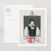 Carte Postale Portrait de Richard Cox (1500-81) Evêque d'Ely fr (Devant / Derrière)