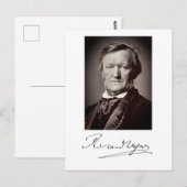 Carte Postale Portrait de Richard Wagner (Devant / Derrière)