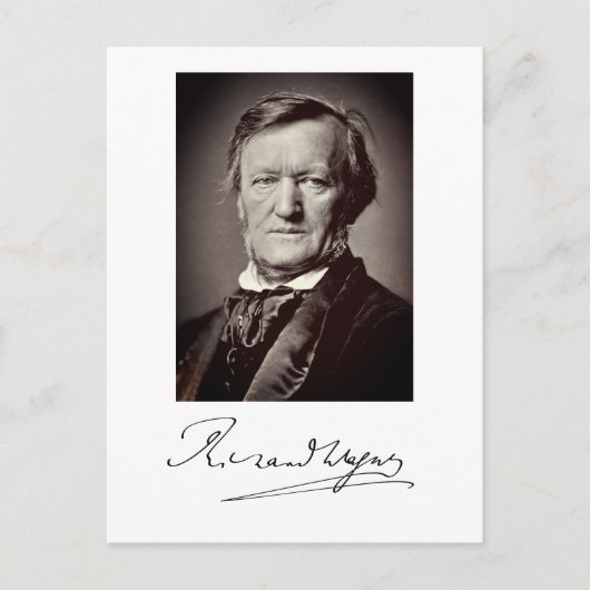 Carte Postale Portrait de Richard Wagner (Devant)