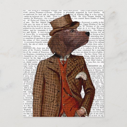 Carte Postale Portrait de Rider Red Setter (Devant)