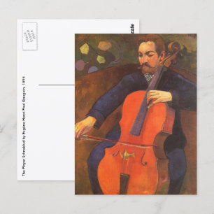 Carte Postale Portrait de Schneklud Joueur par Paul Gauguin