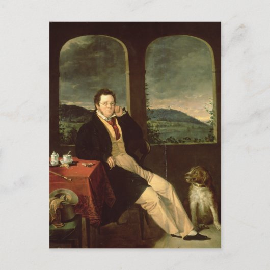 Carte Postale Portrait de Schubert (Devant)