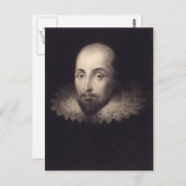Carte postale "Portrait de Shakespeare" (Devant / Derrière)