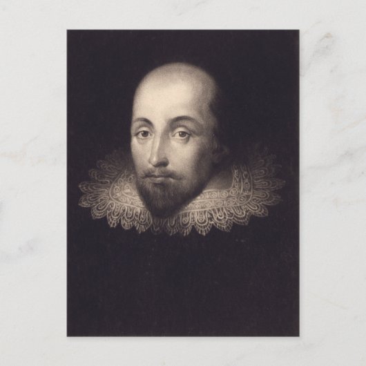 Carte postale "Portrait de Shakespeare" (Devant)