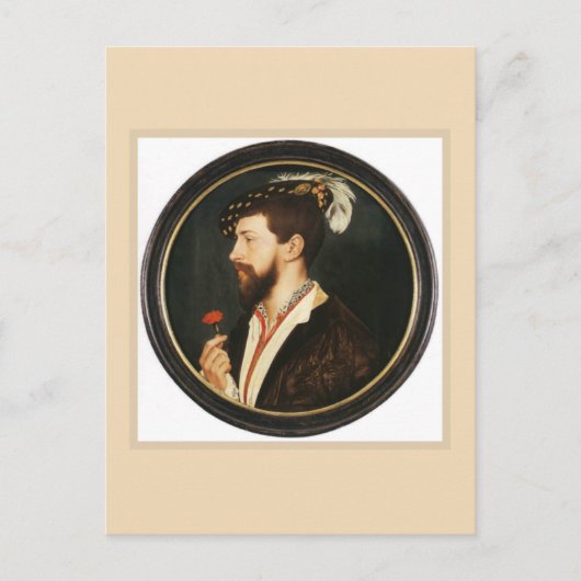 Carte Postale Portrait de Simon George par Hans Holbein Younger (Devant)