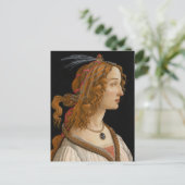 Carte Postale Portrait de Simonetta Vespucci | Botticelli (Debout devant)