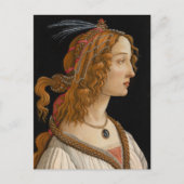 Carte Postale Portrait de Simonetta Vespucci | Botticelli (Devant)