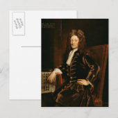 Carte Postale Portrait de Sir Christopher Wren 1711 (Devant / Derrière)
