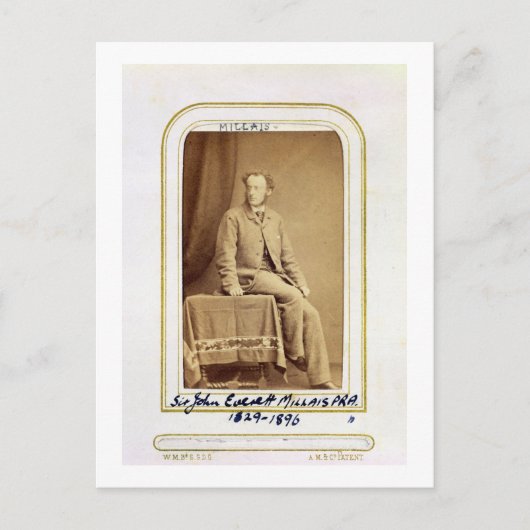 Carte Postale Portrait de sir John Everett Millais (1829-1896) ( (Devant)