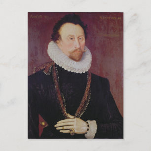 Carte Postale Portrait de sir John Hawkins 1581