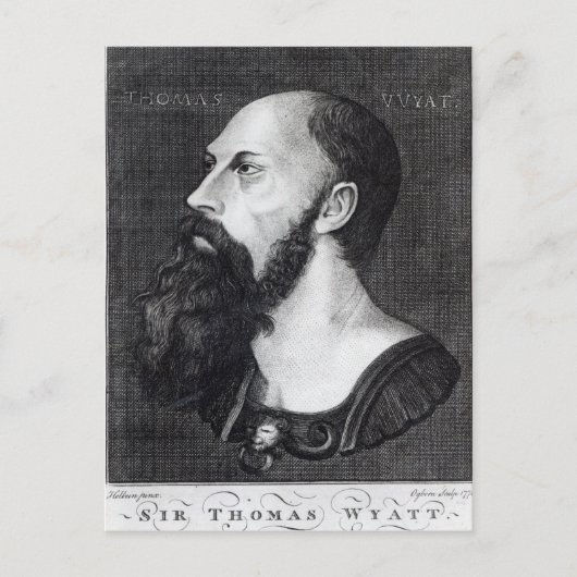 Carte Postale Portrait de Sir Thomas Wyatt (Devant)